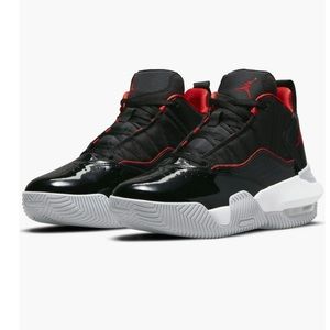 Kids Jordan’s ,black and red..3Y